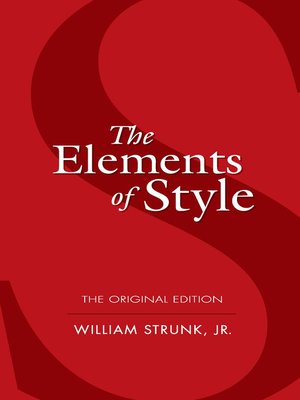 The Elements of Style - ebook